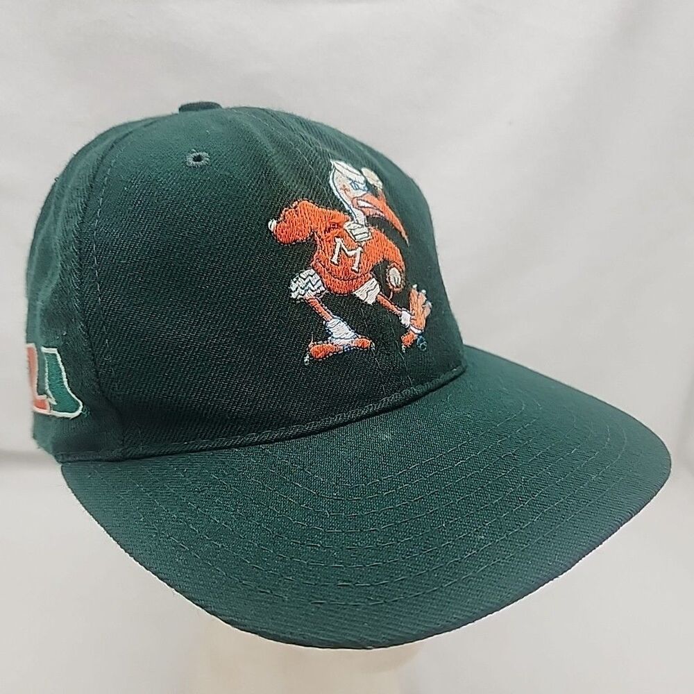 Cap Miami Hurricanes Blockhead Wool Vintage Snapback Hat American Needle